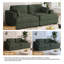 Bentura 213.1Cm Recessed Arms Modular Sleeper-627632485