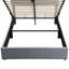 Lit plateforme double avec rangement hydraulique - Gris-1635128690