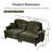 Sofa, Cloud Couch Sectional Sofa, Chenille Loveseat-616619238-616619237