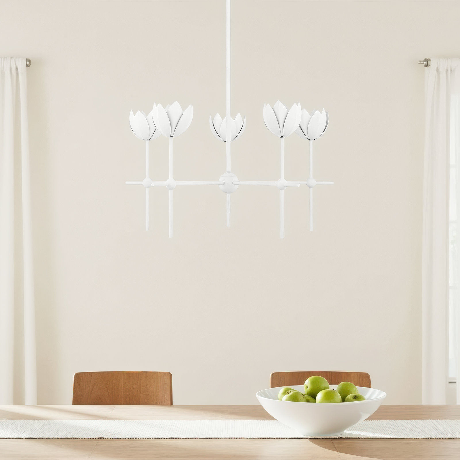 Wolfe 5-Light Chandelier, Natural