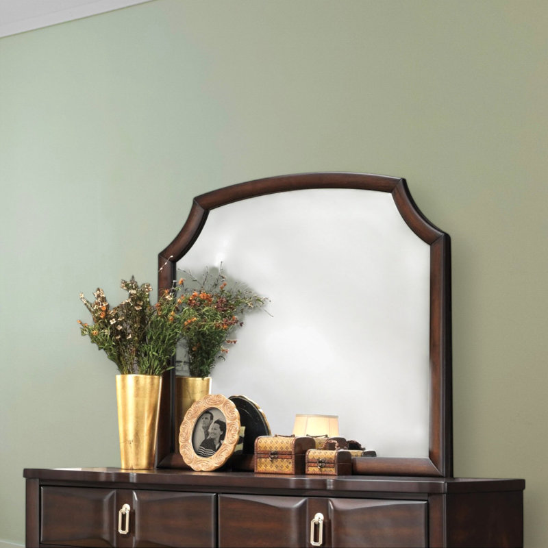 Miroir Finesse avec finition espresso