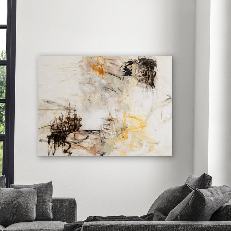 Remaining Neutral Print by Patricia Schwimmer, 30" H x 40" W x 1.5" D, Wrapped Canvas