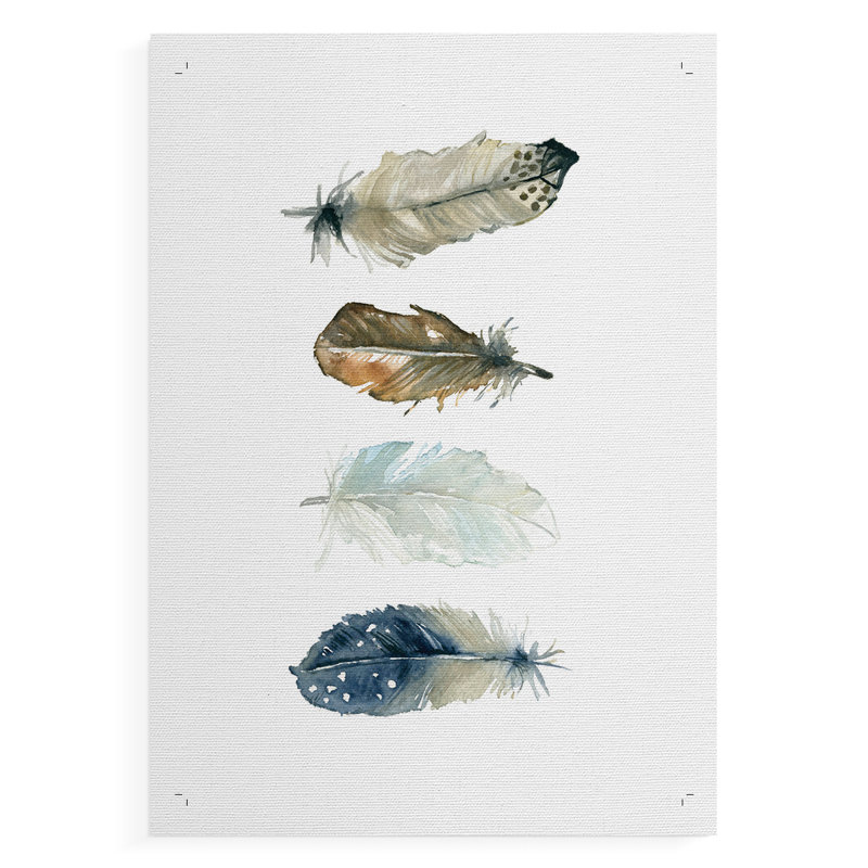 Feather Collection -Canvas Print Only - NOT FRAMED, 27" H x 18" W
