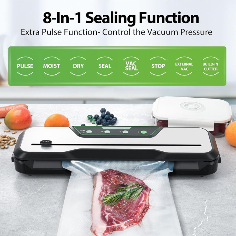 Compact Stainless Steel Automatic Food Vacuum Sealer Machine