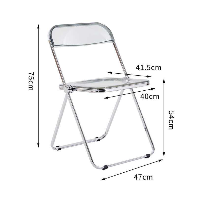 Ensemble de chaises pliantes empilables en plastique