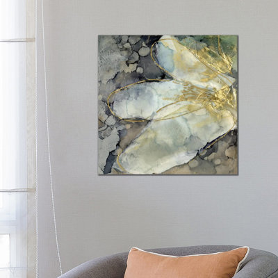 Abstracted Lily I 1 Piece Wrapped Canvas Painting