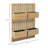 4 Box Raised Garden Bed with Trellis for Vine Flowers & Climbing Plants, 31.5\