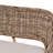 Chamniss Modern Bohemian Gray Washed Seagrass and Rattan Bench and Wood Table 4-piece Dining Nook Set