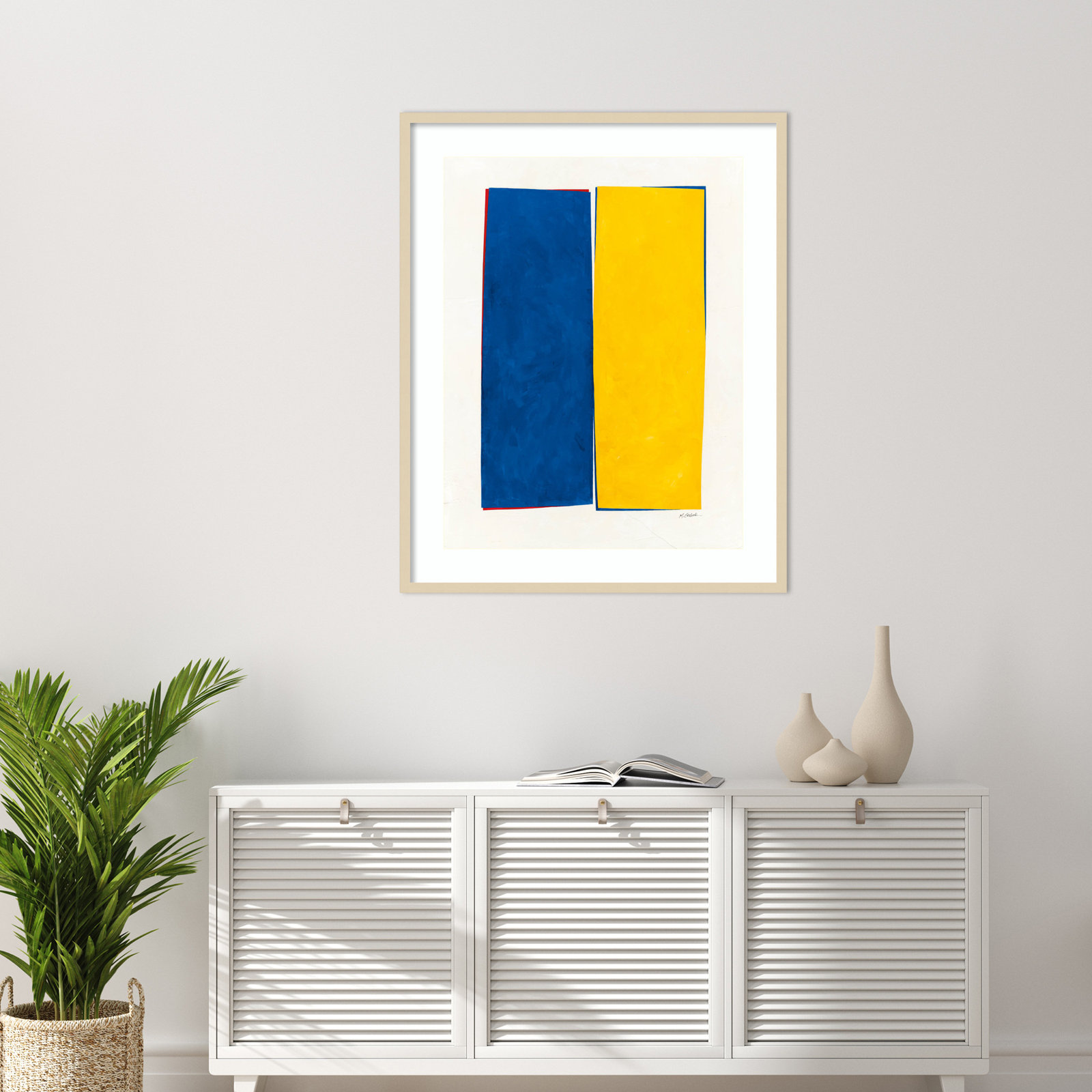 Monolithic I Print, Brown Framed, 41" H x 33" W