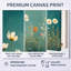 Décoration murale bleu sarcelle printemps fleurs sauvages II - prairie blanche-1752755375-1752755368