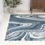 Tapis turquoise / crème Ledea-513652558