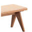 Table de salle à manger en noyer 6 pièces avec finition naturelle