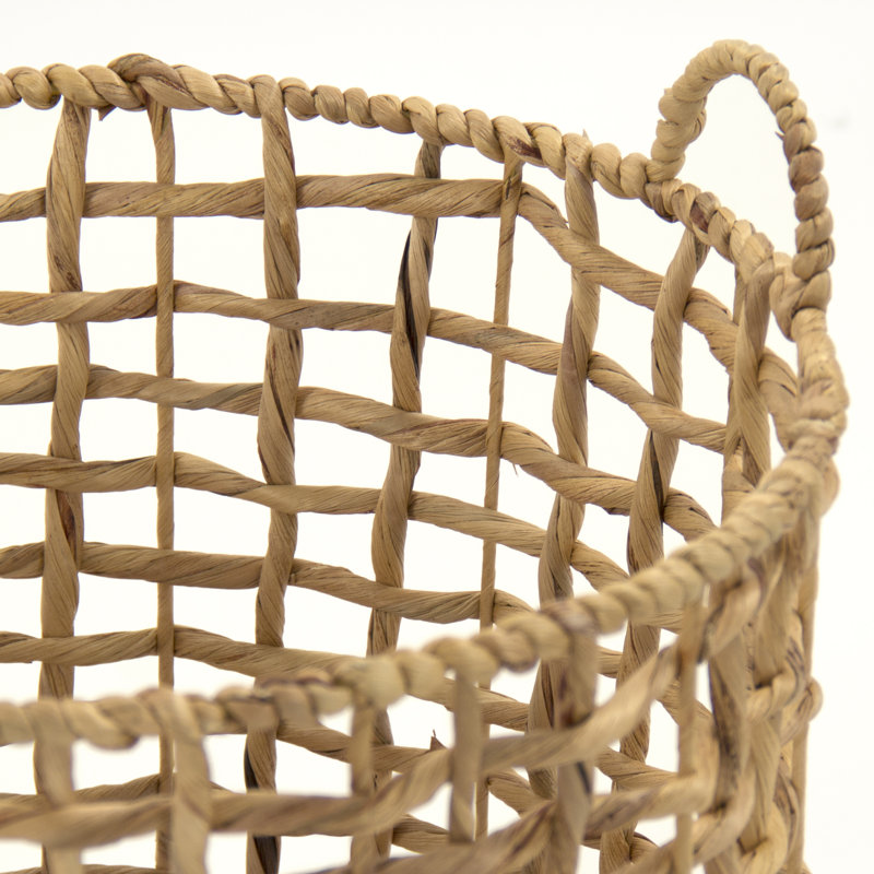 Decorative Basket, 11.5" H x 13.75" W x 13.75" D