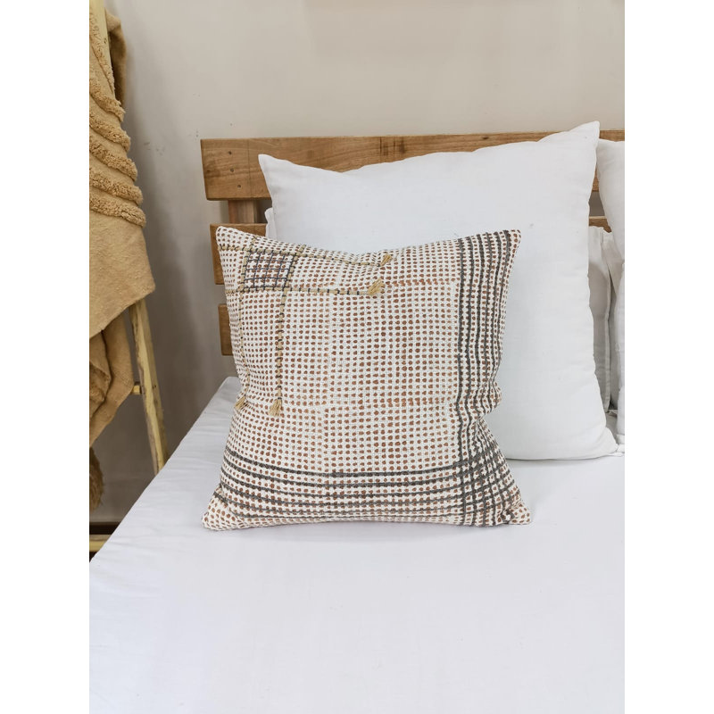 Claystone Hand Printed Pillow Cover