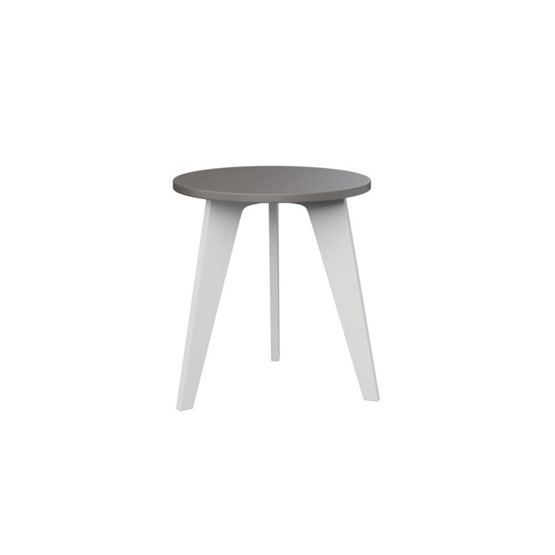 Nordic Round End Table, Graphite