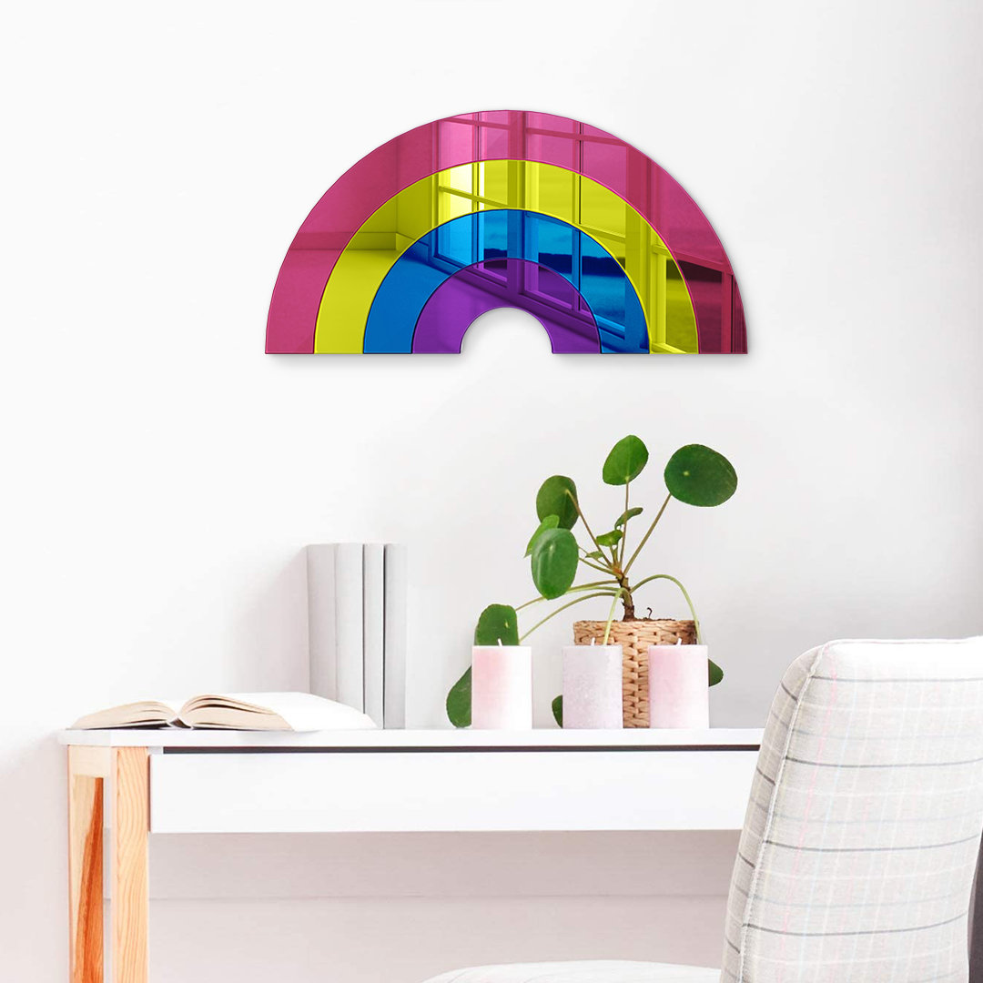 Rainbow Acrylic Mirror Wall Art Decor Latitude Run® 