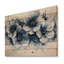 Turquoise velours marguerites fleur I - Art mural en bois marguerites - sur bois de pin naturel-1800511848