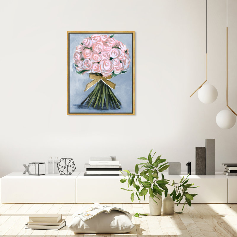 «Floral and Botanical Wonderful Spring Bouquet Florals», reproduction d'art sur toile, H 36 po x l 24 po x 1,5 po