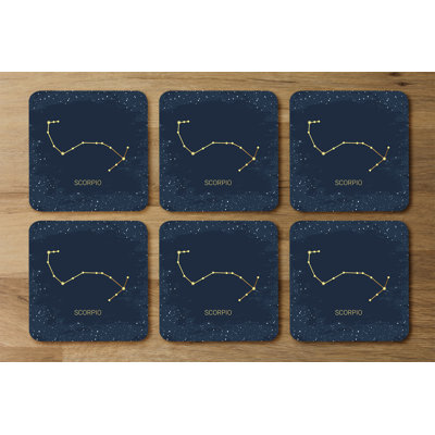 Square 6 Piece Coaster Set