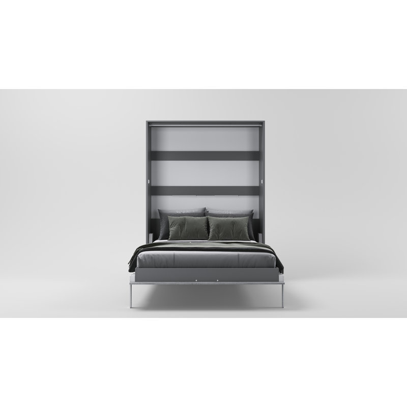 Rechell Murphy Bed, European Double (140 x 200cm), Slate Grey/Bronx