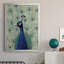 «Blue Peacock II», toile encadrée de qualité supérieure - prête à être accrochée-1855271570-1855271568