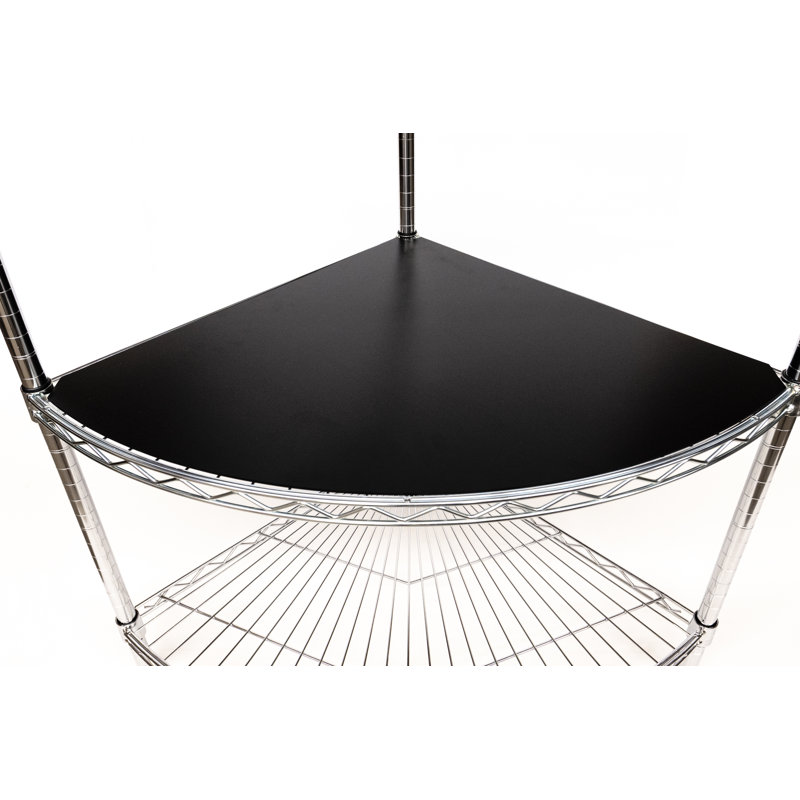 Doublure de tablette en PVC Radius, H 0,13 po x l 18 po x P 18 po, Noir