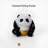 Panda Ceramic Figurine - Elegant Desktop Decor