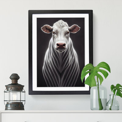 Cow Futuristic - Framed Print