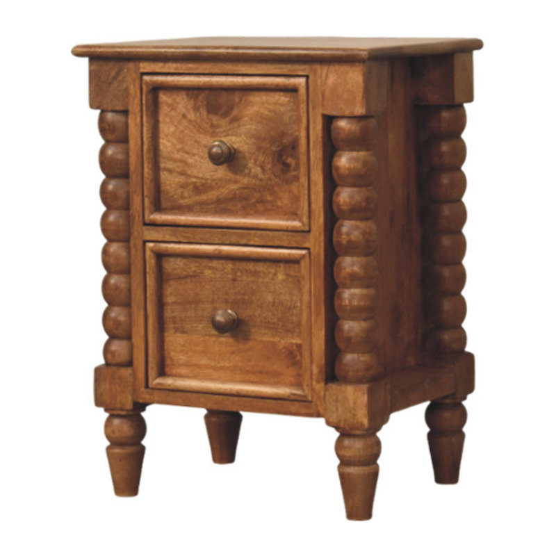 40cm W Solid Wood Bedside Table