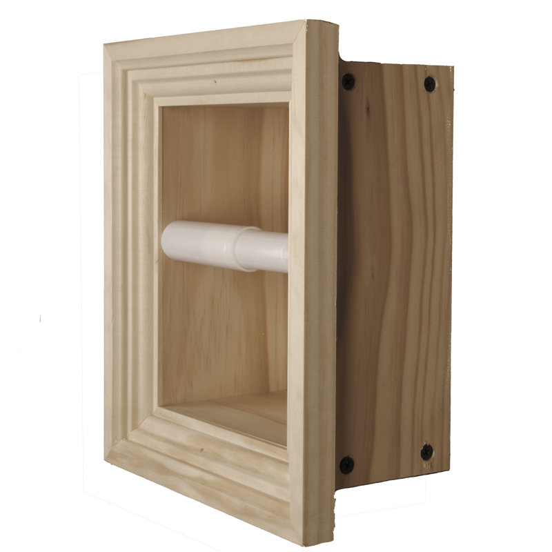 Porte-papier hygiénique encastré Tracy, Naturel