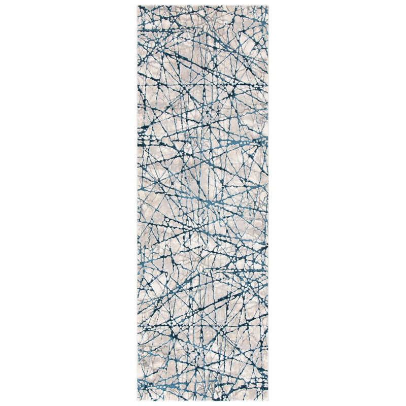 Ayaz Performance Abstract Rug, Runner 2'7" x 8'