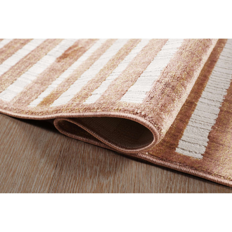Tapis à rayures Khamchand, Rectangulaire 2 pi x 3 pi