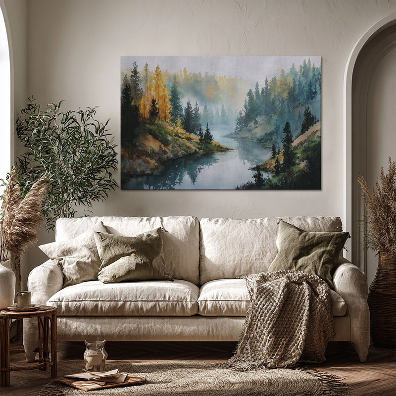 Art mural en toile Frosted Woods, L 36 po x H 24 po