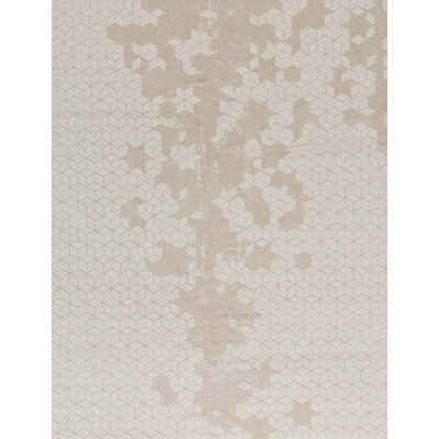 Tapis beige noué à la main de haute qualité