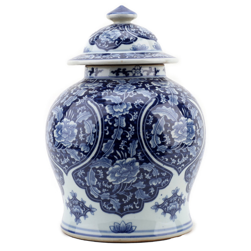 Handmade Porcelain China Ginger Jar