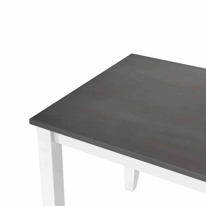 5 Piece Dining Set Modern Dinning Table Set Kitchen Set For 4,,dining room set,dinning table set, White, Gray, White/Gray