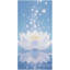 Serviette de plage en microfibre à séchage rapide et fleurs de lotus, 50 x 60 po