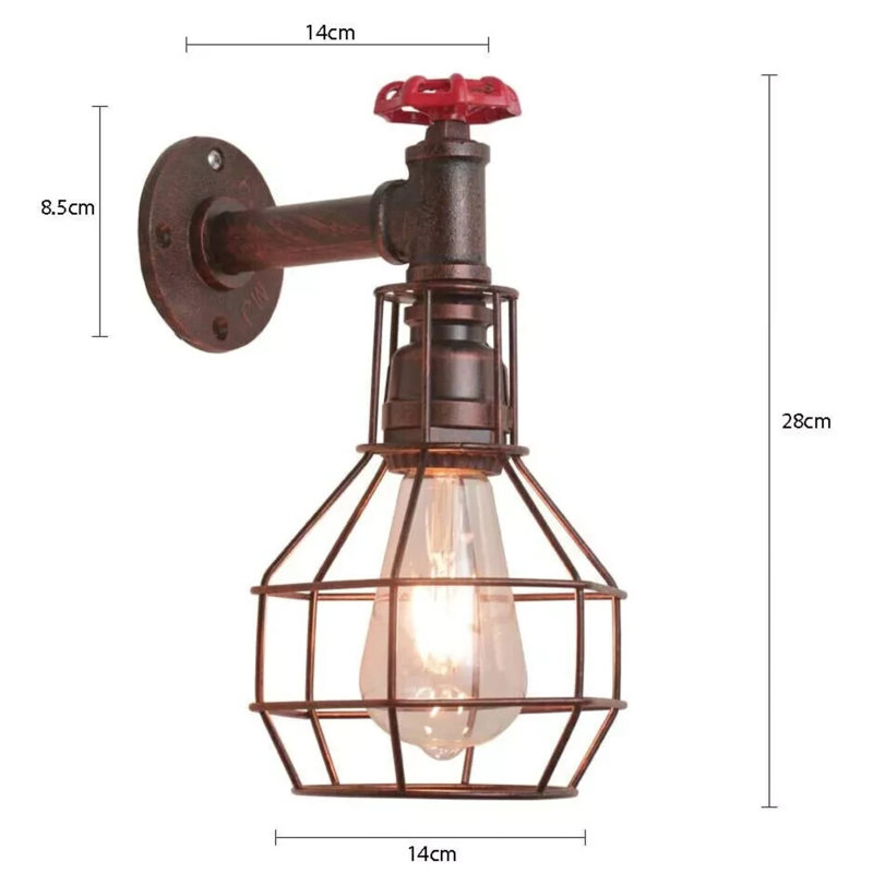 Armed Sconce, No, Red