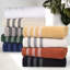 Orley Zero Twist Cotton Ribbed Modern Geometric Border Soft Highly-Absorbent Assorted 9 Piece Bathroom Towel Set-1731715840