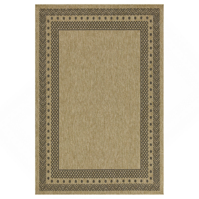 Tapis noir intérieur / extérieur, Rectangle 7 pi 10 po x 10 pi 3 po