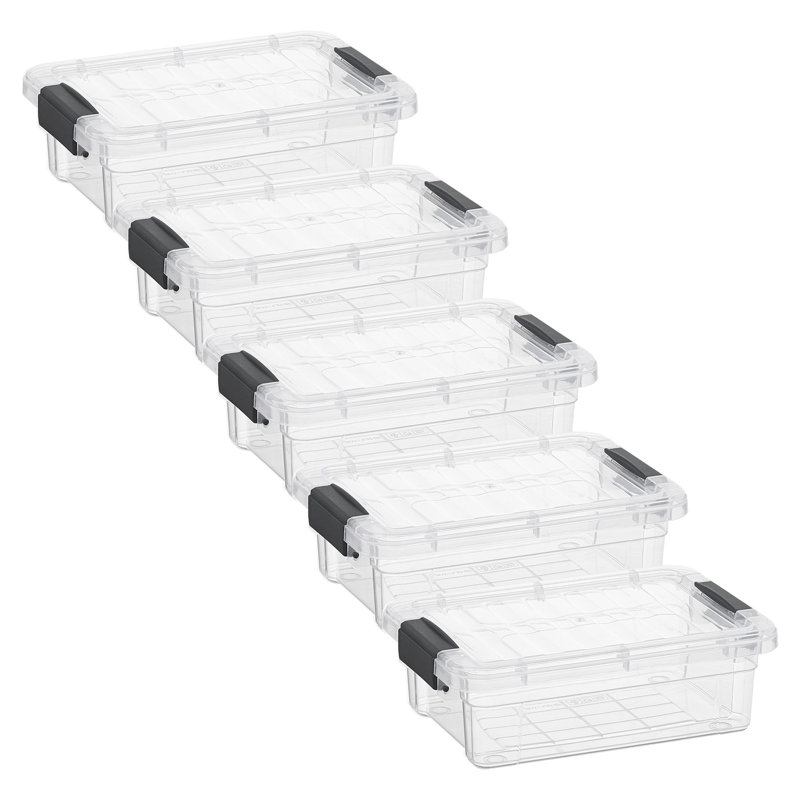 Boîtes de rangement transparentes avec couvercles Superio