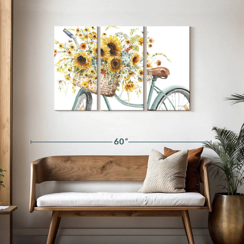 Mehar Sunflowers Forever II, H 28 po x l 45 po