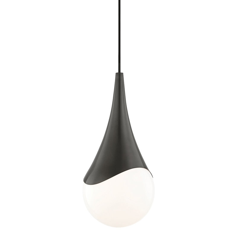 Ariana 1 - Light Single Pendant, Aged Brass, 16" H x 7.5" W x 7.5" D