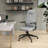 Mylaya Leather/Polyester Office & Conference Chair – Adjustable, Tilt-Controlled Executive Ergonomic Seating with Swivel for Home Office, Conference Room