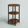 Mauch Round End Table with 3-Tier Storage Shelves