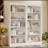 Stylish 83-Inch Tall Wood Bookcase Suite with LED Light Strip, Adjustable Shelves, and Modern Design for Versatile Home Storage-118921221