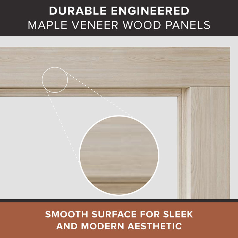 Sabine Contemporary Wood Fireplace Mantel Surround Kit Includes Wooden Mantel Surround And Shelf, 80" L, Unfinished