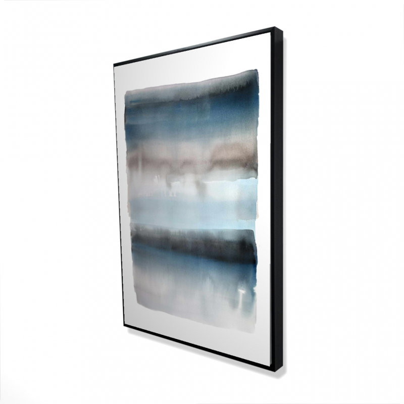 «Blue Stripes», reproduction sur toile, H 36 po x l 24 po