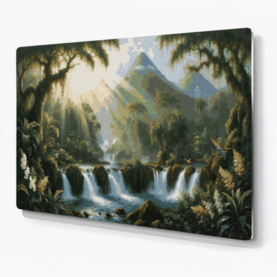 Art mural vert en métal «Cities Dominica»