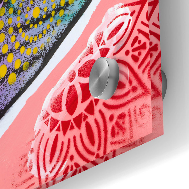 Art mural en verre Trinx «Foxy Dresser» par Dean Russo, ACR-50582, H 36 po x l 24 po x P 0,2 po